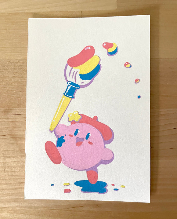Original Art - Paintbrush Kirby