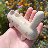 Floral Cat Pipe - Pink B