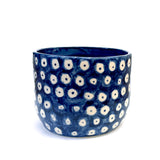 Blue Babushka Cat & Dots Small Planter