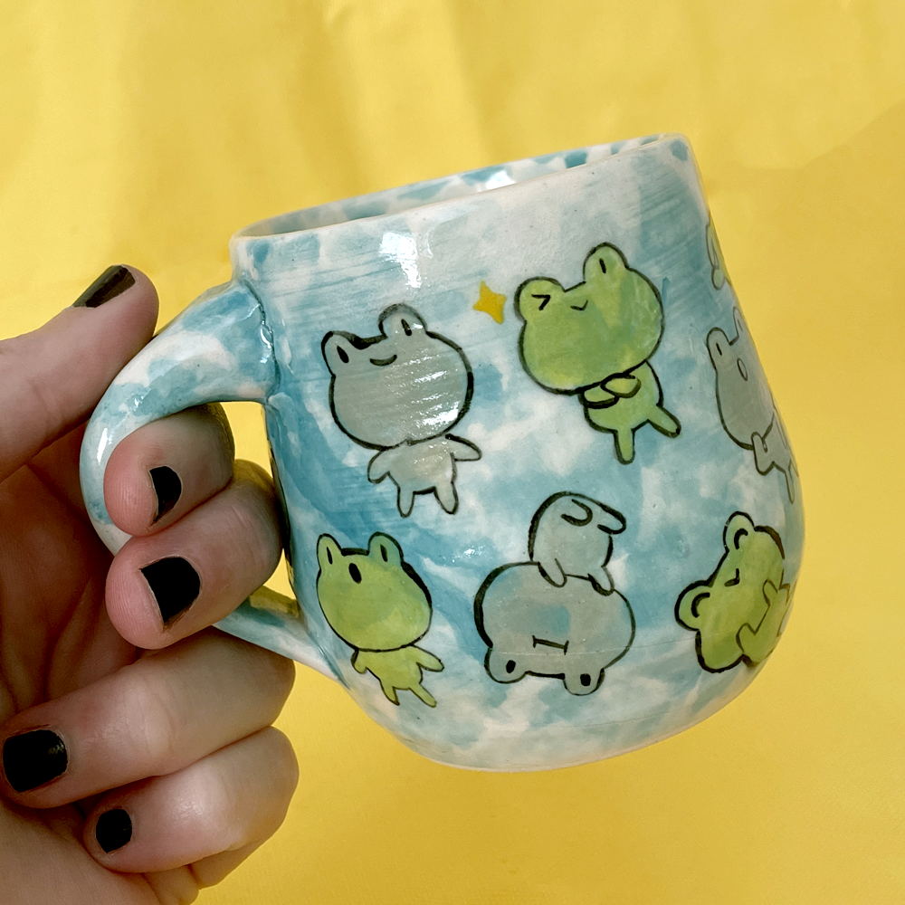 Straight Mug - Frog – Hadley Pottery