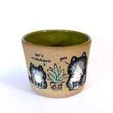 "Let's Misbehave" Small Planter/Cup