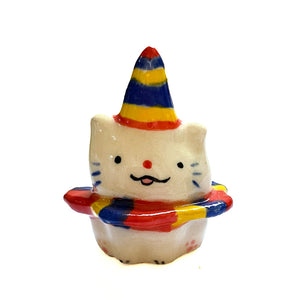 Mini Figure - Happy Clown Cat