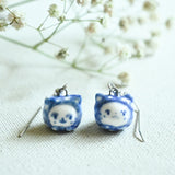 Babushka Cat Face Earrings