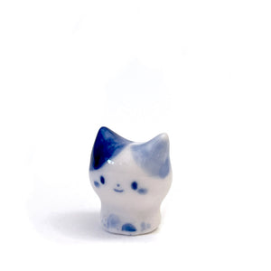 Mini Porcelain Figure - Blue Calico