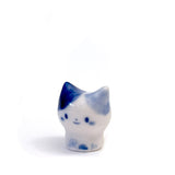 Mini Porcelain Figure - Blue Calico