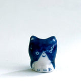 Mini Porcelain Figure - Blue Tuxedo Cat (Seconds)