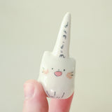 Ceramic Cat Figure - Li'l Dummy