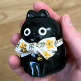 Ceramic Cat Figure - Black