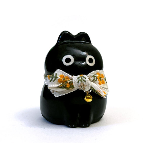 Ceramic Cat Figure - Black