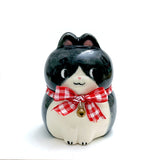 Ceramic Cat Figure - Tuxedo